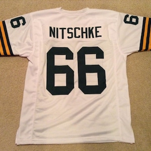 Bobby Boucher Jersey Ray Nitschke Custom Jersey Stitched Green Football New No Brand/Logos 49ers Shirts For Men
