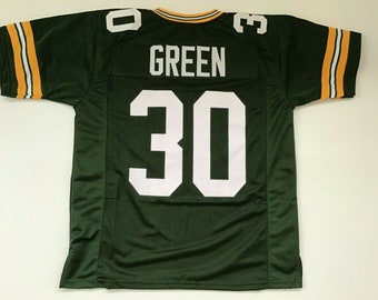 UNSIGNED CUSTOM Sewn Stitched Ahman Green Green Jersey - M, L, XL, 2XL