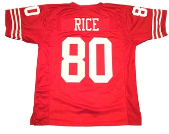 UNSIGNED CUSTOM Sewn Stitched Jerry Rice Jersey - M, L, XL, 2XL, 3XL