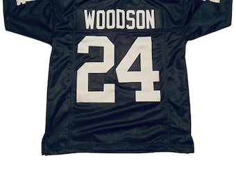 Charles Woodson Sewn Stitched Custom Black Jersey YOUTH Sizes