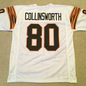 UNSIGNED CUSTOM Sewn Stitched Cris Collinsworth White Jersey - M, L, XL, 2XL, 3XL image 1