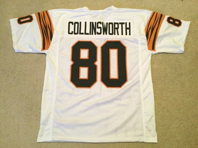 UNSIGNED CUSTOM Sewn Stitched Cris Collinsworth White Jersey - M, L, XL, 2XL, 3XL image 1