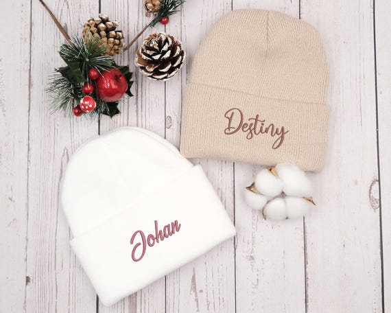 Gorro de punto personalizado, gorro bordado, gorro de invierno
