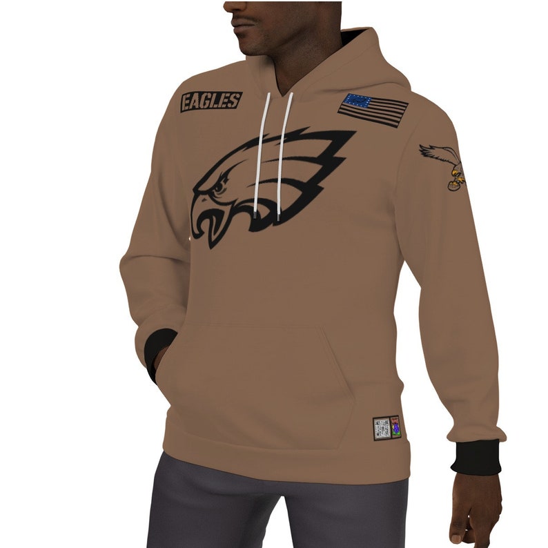 Philadelphia Eagles Salute to Service Fleeced Lined Hoodie New Logo Etsy