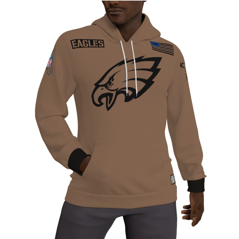 Philadelphia Eagles Salute to Service Fleeced Lined Hoodie New Logo Etsy