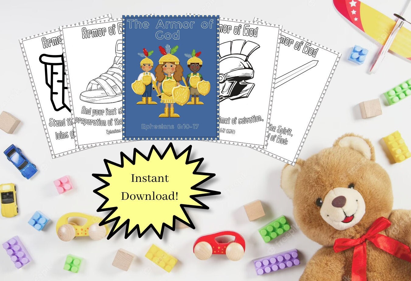 Armor of God - Coloring Pages - Etsy