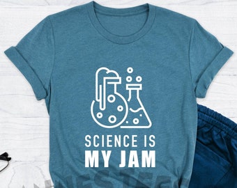 Science Is My Jam Shirt, Science Teacher Shirts, Science Shirt, Science Gift for Kids, Girls Science Shirt, Funny Science Teacher Gift