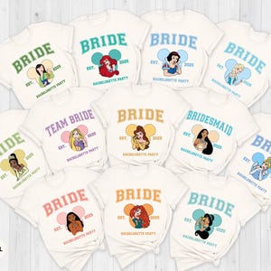 Disney Bachelorette Shirt, Princess Bride T-Shirt, Bridal Party Disneyland Tee, Bachelor Wedding Party Disneyworld, Disney Bride Team Shirt