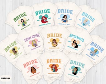 Disney Bachelorette Shirt, Princess Bride T-Shirt, Bridal Party Disneyland Tee, Bachelor Wedding Party Disneyworld, Disney Bride Team Shirt