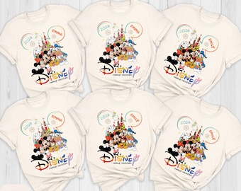 Custom Name Disney Trip Shirts, Disneyworld Shirts, Disney Vacation T-shirt, Disney Couple Shirt, Disney Family Matching, Disney Trip 2026