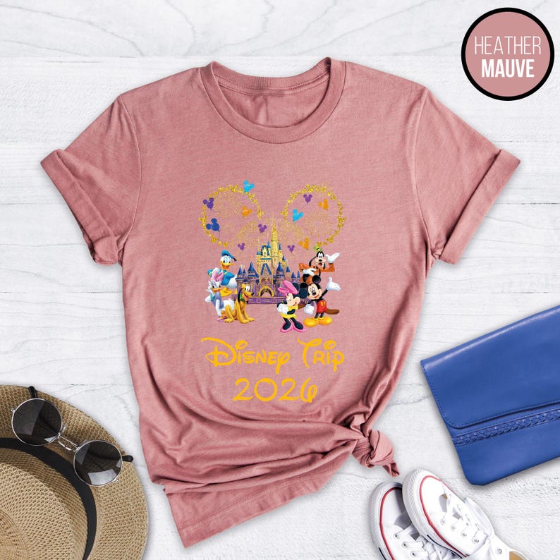 Disney Trip 2026 Shirt, Disney Custom Shirt, Disney Family Trip 2026 Shirt, Disney Family Florida Shirt, Disney Shirts, Disney World Tees Bild 5
