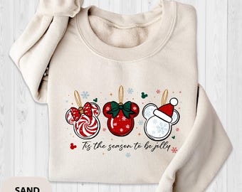 Tis The Season To Be Jolly Shirt, Mickey Christmas Sweatshirt, Disney Christmas Party Shirt, Family Christmas Shirt, Xmas Shirt
