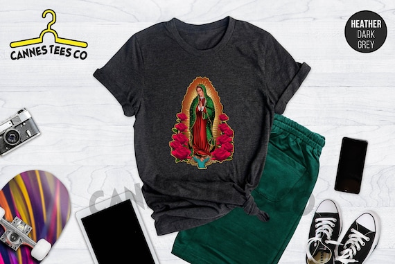 Our Lady of Guadalupe Shirt, Guadalupe Shirt, Latina Shirt, Church Shirts, Saint Virgin Mary, Virgin Mary Shirt, Mexican Shirt