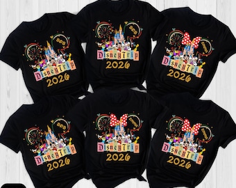 Disney 2026 Shirts, Disneyworld Shirts, Disney Vacation T-shirt, Disney Couple Shirt, Disney Trip 2026, Disney Clothes, Disney Trip Sweater