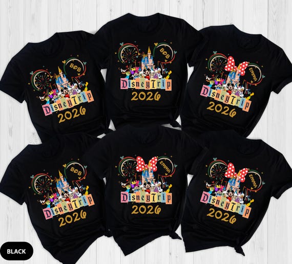 Disney 2026 Shirts, Disneyworld Shirts, Disney Vacation T-shirt, Disney Couple Shirt, Disney Trip 2026, Disney Clothes, Disney Trip Sweater