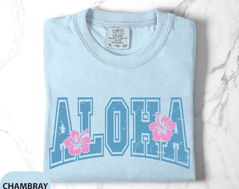 Aloha Shirt, Summer Tee, Hawaii Vacation, Floral Hawaii Shirt, Hawaii Family Vacation Shirts, Comfort Colors® Hawaii Shirt, Hawaii Trip Tee