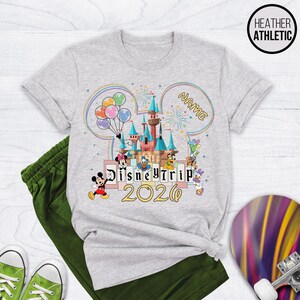 Disney 2026 Shirts, Disneyland Shirts, Disney Vacation T-shirt, Disney Couple Shirt, Disney Trip 2026, Disney Clothes, Disney Trip Shirts image 2