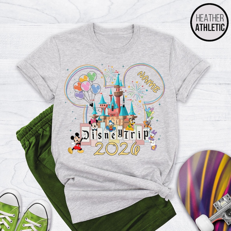 Disney 2026 Shirts, Disneyland Shirts, Disney Vacation T-shirt, Disney Couple Shirt, Disney Trip 2026, Disney Clothes, Disney Trip Shirts image 2