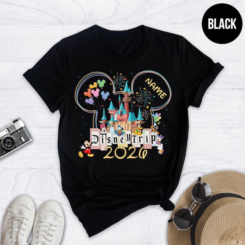 Disney 2026 Shirts, Disneyland Shirts, Disney Vacation T-shirt, Disney Couple Shirt, Disney Trip 2026, Disney Clothes, Disney Trip Shirts image 3