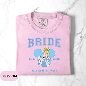 Disney Bachelorette Shirt, Princess Bride T-Shirt, Bridal Party Disneyland Tee, Disney Bride Team, Bachelor Wedding Party Comfort Colors®