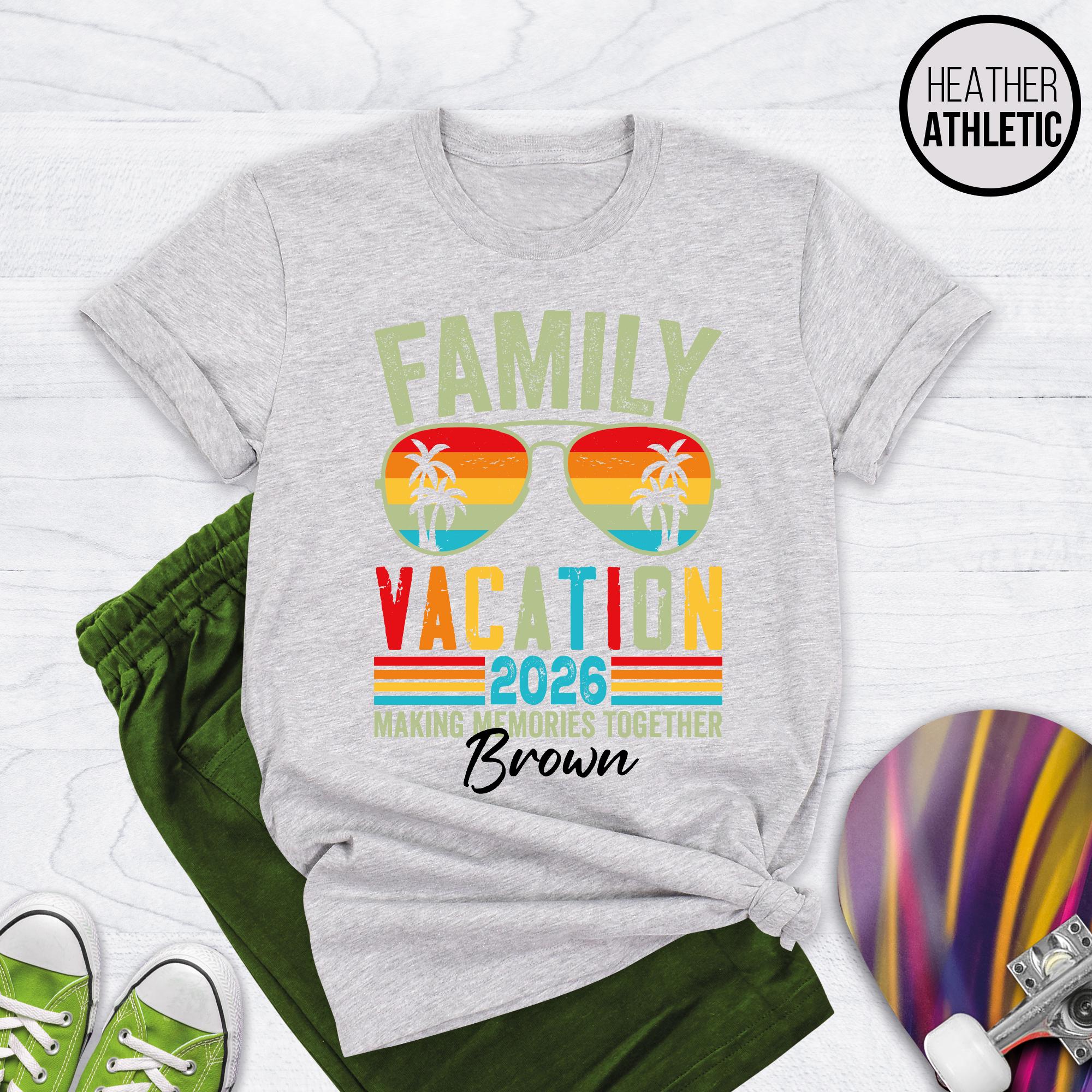 Personalized Family Vacation 2026 Making Memories Shirt, Custom Family ...