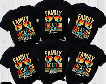 Personalized Family Vacation 2026 Making Memories Shirt, Custom Family Shirt, Family Matching Tees, Summer Vacation Shirts, Family Vacation
