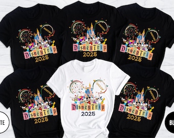 Disney 2025 Shirts, Disneyworld Shirts, Disney Vacation T-shirt, Disney Couple Shirt, Disney Trip 2025, Disney Clothes, Disney Trip Sweater