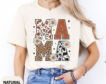 Western Cowgirl Mama Shirt, Western Mama Shirt, Coquette Mama Shirt, Mama Shirt, Mom Birthday Gift, Rodeo Mama Tee, Floral Country Mom Shirt