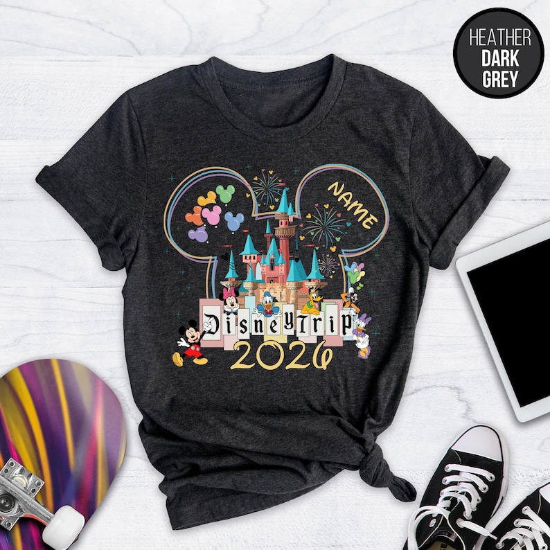 Disney 2026 Shirts, Disneyland Shirts, Disney Vacation T-shirt, Disney Couple Shirt, Disney Trip 2026, Disney Clothes, Disney Trip Shirts image 4