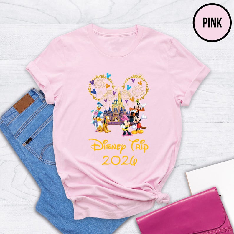 Disney Trip 2026 Shirt, Disney Custom Shirt, Disney Family Trip 2026 Shirt, Disney Family Florida Shirt, Disney Shirts, Disney World Tees Bild 8