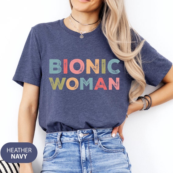 Bionic Woman Unisex T-shirt, Knee Replacement Surgery, Bionic Knee Club Tee, Knee Surgery Tee, Knee Therapist Surgeon, Gift For Bionic Woman
