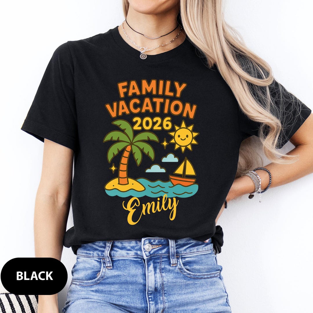 Personalized Family Vacation 2026 Shirt, Custom Vacation Shirts,2026 ...