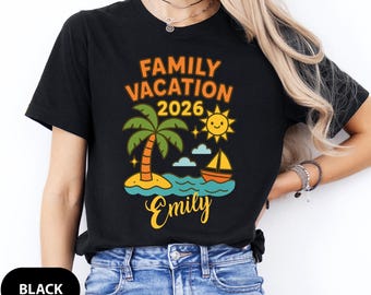 Personalized Family Vacation 2026 Shirt, Custom Vacation Shirts,2026 Family Vacation Tee, Family Trip Tee, Summer 2026 Family Vacation Shirt