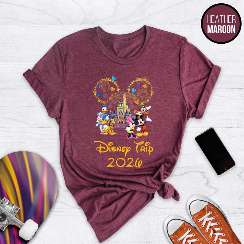 Disney Trip 2026 Shirt, Disney Custom Shirt, Disney Family Trip 2026 Shirt, Disney Family Florida Shirt, Disney Shirts, Disney World Tees Bild 4