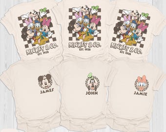Mickey & Co Shirt, Custom Disney Family Trip Tee, Minnie Mouse Sweatshirt, Daisy Duck Tee, Pluto Dog Shirt, Donald Duck Shirt, Goofy Shirt