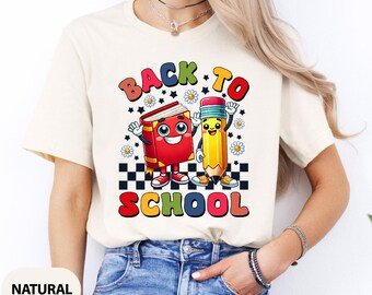 Back to School Shirt, Happy First Day of School T shirt, Teacher Gifts, Back to School Gift, 1st Day of School Gift, Shirt for Teachers
