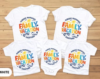 Personalized Family Vacation 2026 Making Memories Together T-Shirt, Beach Squad Shirts, Custom Family Vacation, Summer Vacation T-Shirt