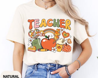 Fall Teacher Shirt, Thanksgiving Teacher Gift, Teacher Shirt, Autumn Teacher, Cozy Fall Sweatshirt, Fall Teacher Gift, Fall Tee For Teacher