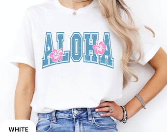 Aloha Shirt, Summer Tee, Hawaii Vacation, Floral Hawaii Shirt, Hawaii Family Vacation Shirts, Spring Shirts, Hawaii Shirt, Hawaii Trip Tee