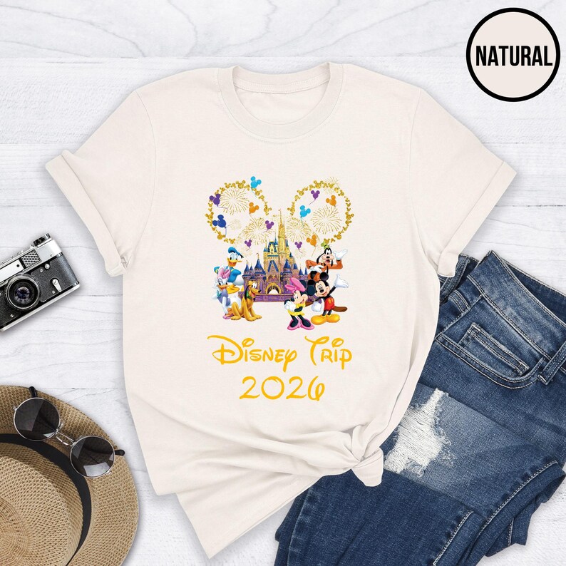 Disney Trip 2026 Shirt, Disney Custom Shirt, Disney Family Trip 2026 Shirt, Disney Family Florida Shirt, Disney Shirts, Disney World Tees Bild 6