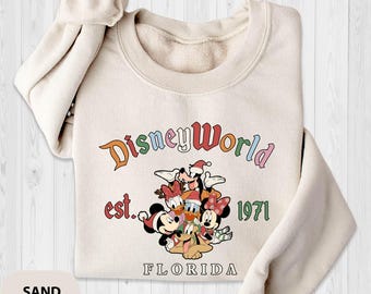 Disneyworld Mickey and Friends Christmas Sweatshirt, Disney Christmas Shirt, Christmas Family Shirt, Christmas Gift, Disneyworld Christmas