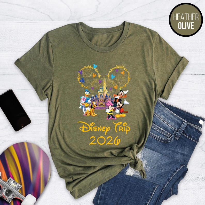 Disney Trip 2026 Shirt, Disney Custom Shirt, Disney Family Trip 2026 Shirt, Disney Family Florida Shirt, Disney Shirts, Disney World Tees Bild 7