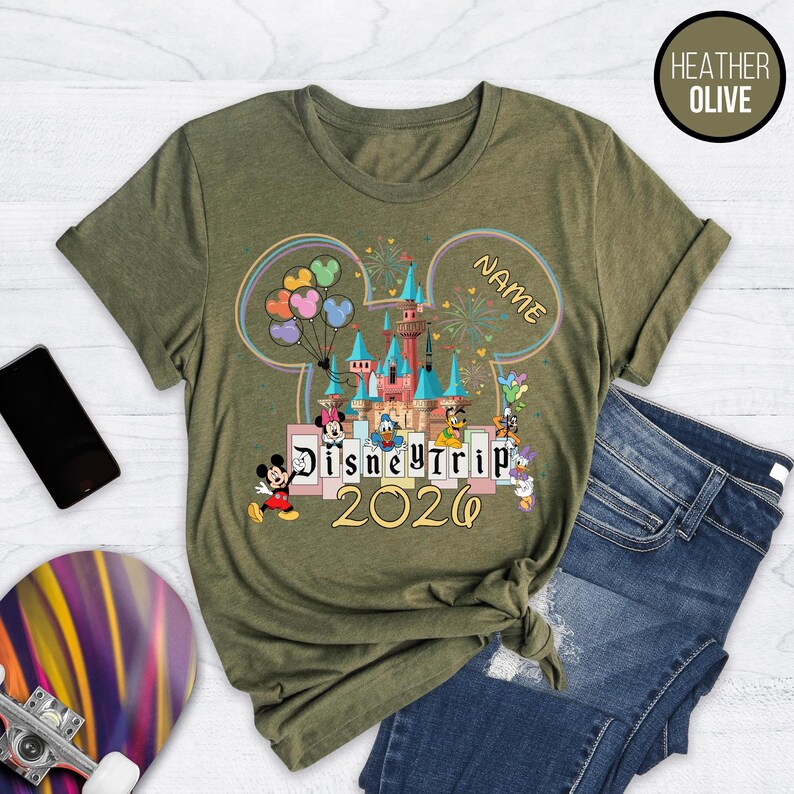 Disney 2026 Shirts, Disneyland Shirts, Disney Vacation T-shirt, Disney Couple Shirt, Disney Trip 2026, Disney Clothes, Disney Trip Shirts image 8