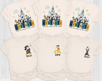 Disney Graduation Shirt, Graduate From The Tassel To The Castle Shirt, Graduation Shirt, Class of 2026, Mickey and Co Graduation Shirt