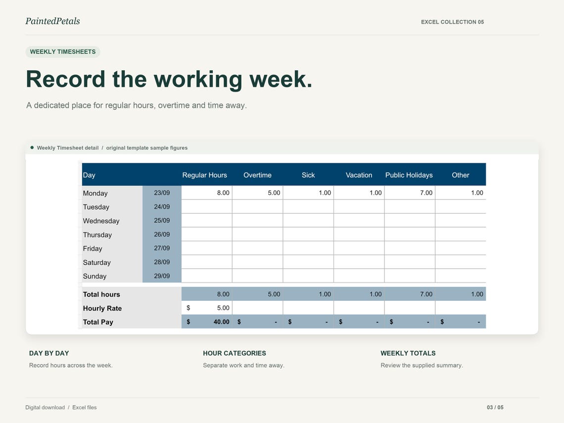 Employee Schedule Excel Templates | 61 Staff Schedules, Timesheets and ...