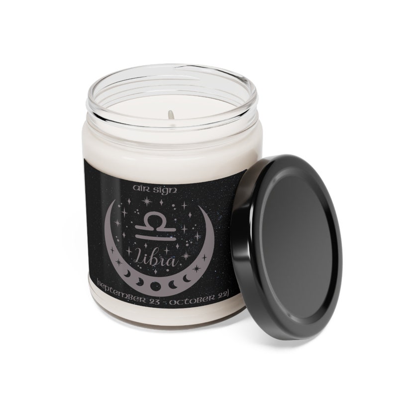 Zodiac Sign Candle Libra Zodiac Sign Scented Soy Candle Zodiac Sign
