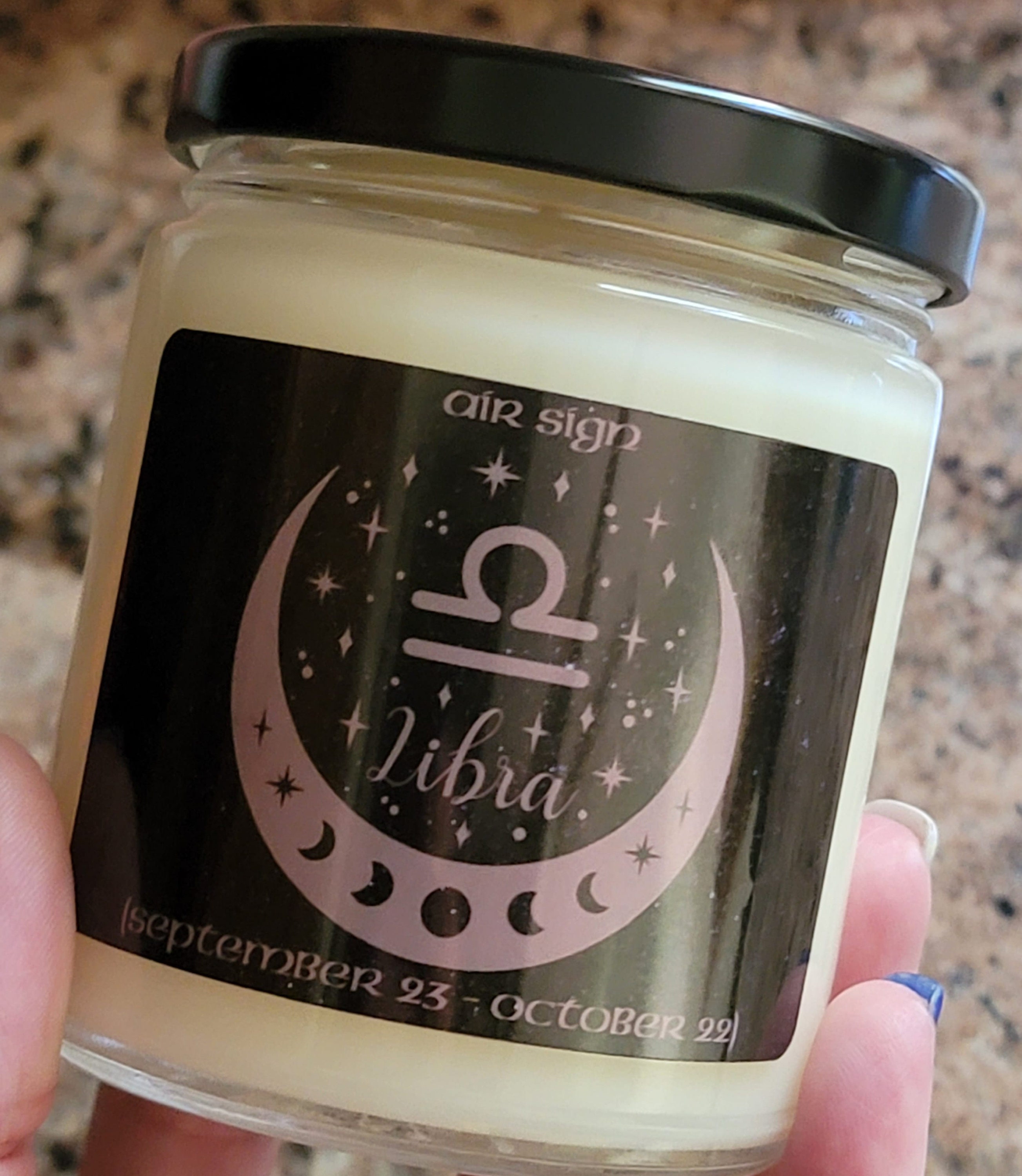 Zodiac Sign Candle Libra Zodiac Sign Scented Soy Candle Zodiac Sign