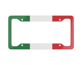 Lijst Italiaanse driekleurige vlag nummerplaat