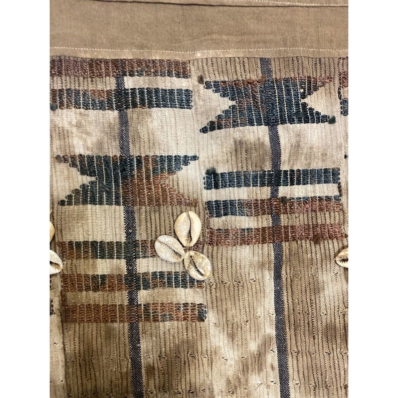 African Traditional Yoruba Pants With Cowrie Shells and Leather Very