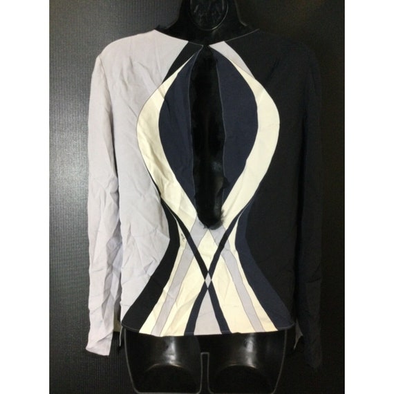 Emilio Pucci Womens Silk Blouse Sz S - image 10